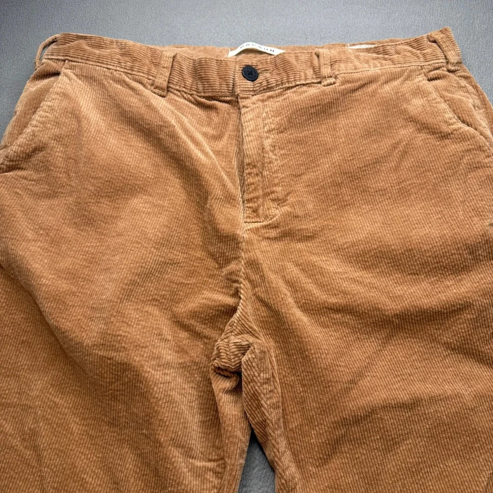 PacSun Slim Chino Pants Mens 36x32 (FIT 36x30) Brown Corduroy Casual Trousers